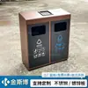 Cubos de basura para exteriores, papeleras, cubos de basura sanitarios clasificados para exteriores, de acero inoxidable, comerciales, para zonas escénicas, parques y comunidades residenciales, hechos a medida