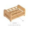 Portavasos de madera chino, portavasos de licor, portavasos tipo bala, pequeño estante para guardar copas de vino, adornos, portavasos de una pieza, estante de madera de bambú para el hogar.
