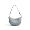 Bolso de Mujer de Cuero de Vaca de Primera Capa Bolso Dumpling Elegante Simple para el Trabajo Bolso de Hombro Práctico Piel Genuina Piel Suave Bolso de Hombro Pequeño