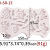 Sanxin Confeitaria Ano Novo Fondant Molde de Silicone Fu Chocolate Bolo Decoração Vela DIY Gesso Sabonete Artesanal
