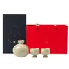 Juego de Decantador y Copas de Vino Herbal de Ceniza Miyen, Utensilios de Vino de Cerámica, Dispensador de Licor para el Hogar, Caja de Regalo de Alta Gama para Personas Mayores