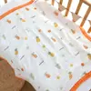 Toalha de Banho para Bebê de Gaze de Seis Camadas Recém-nascido Algodão Puro Macia Absorvente Suprimentos para Recém-nascido Toalha de Banho de Algodão para Bebê Cobertor