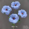 Flores Artificiais Azuis para Casamento Flores Falsas de Teto Decoração de Casamento Parede de Flores Arranjo de Flores de Chão para Casamento Materiais para Arranjo de Flores de Seda