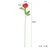 Flores Artificiais de Rosa de Cabeça Única Simuladas, Buquês de Rosas de Tecido Multicor, Decoração de Casa, Arranjos de Casamento, Flores Artificiais Atacado