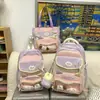 Mochila Escolar Japonesa para Niñas Estudiantes de Secundaria Gran Capacidad Bolsa para el Dolor Mochila Linda Mochila Transparente Estudiante de Preparatoria Bolsa de Viaje