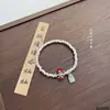 Cuentas de Plata Pura S999 con Ágata Rojo del Sur, Bolas de Dragón Tradicionales en Forma de Empanadilla, Traen Riqueza y Fortuna, Danza del León, Lleno de Bendiciones, Pulsera de Cuentas de Plata