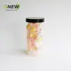 Lata Plástica Transparente Espiral Boca 85mm 900ml Embalagem de Armazenamento para Chá Aromatizado, Oleaginosas e Grãos Diversos Lata Selada Lata de Plástico Pet