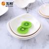 Zibo BBQ melamina resistente a caídas redondo pequeño plato de sabor plato para condimentos salsa para mojar sushi chino plato plato plato plato plato