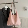 Bolso de Hombro Grande de Moda Estilo Coreano Casual, Bolso Tote de Hombro Simple Retro con Patrón Tejido de Moda para Viaje