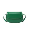 Bolso de Silla de Montar Retro Coreano 2025 Verano Nuevo Bolso Bandolera de un Solo Hombro Moda Simple Literario Señoras Bolso de Concha Dura