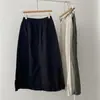 Se Puede Usar con Cordón~ Falda de Trabajo Fresca y Elegante para Mujer, Nuevo Estilo Retro de Verano para el Trabajo, Falda de Longitud Media Adelgazante y Elegante