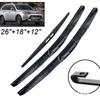 Adecuado para Mitsubishi Outlander juego de limpiaparabrisas sin marco delantero y trasero hoja de limpiaparabrisas de tres secciones tira adhesiva en stock venta al por mayor