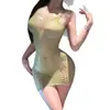 Lencería Sexy Original Domeila: Tirante de Red Hueca para Cuello, Deseo Puro, Transparente, Apasionado, Fácil de Quitar y Rasgable