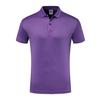 Camiseta polo de manga curta de cor sólida para adultos, secagem rápida, camisa publicitária, comércio exterior, esportes ao ar livre, corrida, macacão, impressão de logotipo
