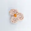 Flores Pequenas de Crochê Feitas à Mão em Algodão Puro com Pistilos Coloridos, Acessórios de Roupas DIY, Acessórios de Cabelo
