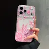 Capa de Celular de Alta Qualidade com Tema Floral e de Plantas, Cruzada Japonesa e Coreana, Adequada para Apple 17 Pro Max, iPhone 16 Pro, Capa Dura Anti-Queda para 15 Pro
