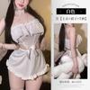 Lencería Sexy Estilo Pura Lujuria Recorte Espalda Descubierta Encaje Hongo Lindo Uniforme de Criada No Necesidad de Quitarse Traje 2931