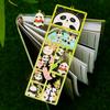Marcador de metal con forma de panda, tesoro nacional, creativo, cultural, pequeño, regalo, impresión de Sichuan Chengdu, recuerdo de viaje, metal pintado
