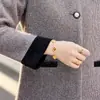 Elegante abrigo corto para madres, para otoño e invierno, pelo sintético de visón, ropa para mujeres de mediana edad y mayores, top de lana a cuadros