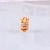 Minion simulación tridimensional barril palomitas de maíz DIY pendientes accesorios material micro paisaje accesorios resina comida juego