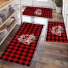 Felpudo navideño para cocina, dormitorio, baño, resistente a la suciedad