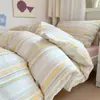Juego de tres piezas de algodón para dormitorio de estudiantes universitarios para literas 0.9m ropa de cama Sábanas 100% algodón puro, funda de edredón, sábana bajera