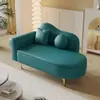 Mejora de Apartamento Pequeño: Sofá Chaise Longue con Capacidad de Almacenamiento, Sillón Reclinable Estilo Europeo, Área de Descanso Mini Tienda de Ropa para Dormitorio, Sofá Individual Color Caramelo