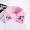 Diadema para Lavado Facial de Venta Caliente, Paquete de Cabello para Mujeres, Diadema de Felpa Linda de Invierno con Lazo, Diadema de Confinamiento, Transfronterizo Europeo y Americano