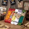 Meias Masculinas Fabricante Quatro Estações Luffy Anime Zoro Meias Femininas Modernas Meias Masculinas One Piece Amazon Ins Meias de Comércio Exterior