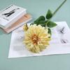 Simulação Dália de duas cabeças Cor da primavera Dália Salão Cerimonial de Casamento Fundo Macio Flor Decorativa Mesa Vaso de Flores Flor
