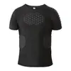 Uniforme de Goleiro de Futebol Anticolisão Transfronteiriço de Manga Longa Camisa de Rugby Proteção de Quadril de Esqui Proteção de Peito Traje de Treinamento Esportivo de Basquete