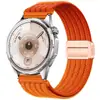 Aplicável para Huawei GT5/6/7 Pro Pulseira de Relógio de Nylon Dupla Magnética Cinco Anéis Respirável de Nylon Ajustável Pulseira de Relógio Universal