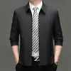 Chaqueta Popular Nueva para Hombres de Mediana Edad y Mayores 2026 con Cuello de Solapa, Abrigo Casual de Negocios para Papá para Primavera y Otoño
