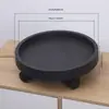Bandeja Redonda para Vaso de Flores com Rodas, Móvel, Espessada, Rodas Universais Grandes, Resistente, Base para Plantas Verdes e Plantas em Vasos
