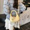 Bolso de Mano de Luna Creciente de Moda para Mujer 2025 Individual Nuevo Versátil Elegante Bolso de Hombro Estilo Coreano Bolso Cruzado de Luna Creciente