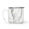 Taza de café de acero inoxidable nueva transfronteriza estilo ins de doble capa con asa taza acompañante de café taza de acero inoxidable personalización