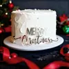 Novo Estilo Ins Feliz Natal Decoração Lateral de Bolo em Acrílico Decoração de Natal Suprimentos para Festa Fabricante Direto