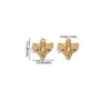 Colgante Geométrico de Doble Agujero Estilo Europeo y Americano Pez Pequeño Accesorios de Playa Oceánica Acero Inoxidable Pulsera DIY Collar Galvanoplastia al Vacío 18K