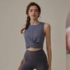 Ropa de yoga para mujer, nueva camiseta deportiva transpirable de secado rápido, adelgazante, para correr y fitness.