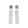 Pendientes Largos con Borlas de Diamantes Completos Transfronterizos Europeos y Americanos para Mujer, Pendientes de Moda, Geniales, Ligeros, Lujosos y Elegantes para Mujer
