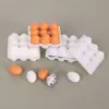 Escena de Cocina en Miniatura para Casa de Muñecas Transfronteriza Alimentos y Accesorios de Juego Mini Bandeja de Huevos Modelo Set de 11 Piezas