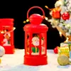 Nuevas decoraciones navideñas, linterna de bola de cristal con base navideña, artesanías de resina, adornos y regalos de venta caliente transfronteriza