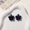 Outono e Inverno Design Fofo Flores de Resina Aveludadas Acessórios de Diamante Brincos DIY Capa de Celular Acessórios para Joias Atacado