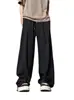 Pantalones deportivos casuales de verano para hombre, finos, de corte recto holgado, con pliegues, tacto frío de seda helada, estilo americano, transfronterizos
