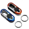 Llavero para Hombre Colgante de Cinturón de Negocios Llavero de Coche Colgante Creativo Llavero de Doble Anillo Motocicleta