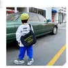 Bolsas Infantiles con Impresión de Logo, Bolsos Cruzados de un Hombro para Niños y Niñas, Mochilas Pequeñas de Lona Estilizadas para Niños y Niñas, Bolsos para Niños Pequeños