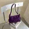 Bolsa de ombro vintage de alta qualidade para mulheres, nova moda outono 2026 nicho versátil pequena quadrada para ombro e transversal