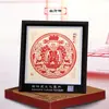 Adornos de Marco de Espejo de Recorte de Papel Yuxian de Estilo Chino Más Vendidos en Stock al por Mayor con Palabras de Fortuna, Mensajes de Bendición Personalizables