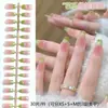 Piezas de Uñas Hechas a Mano de Color Sólido Tiras Ojo de Gato Rubor Blanco Cereza Ilusión Lunar Uñas Usables 30 Piezas 3 Tamaños