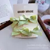 Linda Chica de Ballet de Belleza Pinza para el Cabello de Algodón con Lazo Tocado Lateral Dulce Tarjeta para el Flequillo Alto Valor